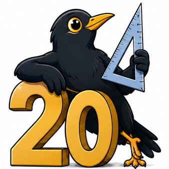 MAKOS 20 let logo s kosákem